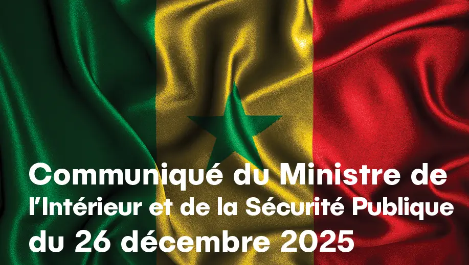 Communiqué du Ministre de l’Intérieur et de la Sécurité Publique